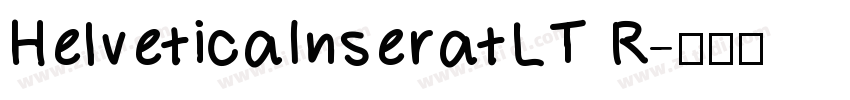 HelveticaInseratLT R字体转换